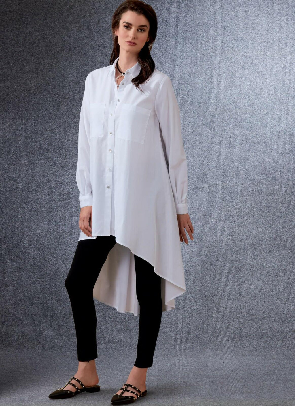 Vogue Patterns V1744Y Misses TOP/Vest, Y (XS-S-M), White