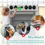 Stove Knob Covers for Child Safety AOSITE Upgraded Gas Knob Covers for Kids