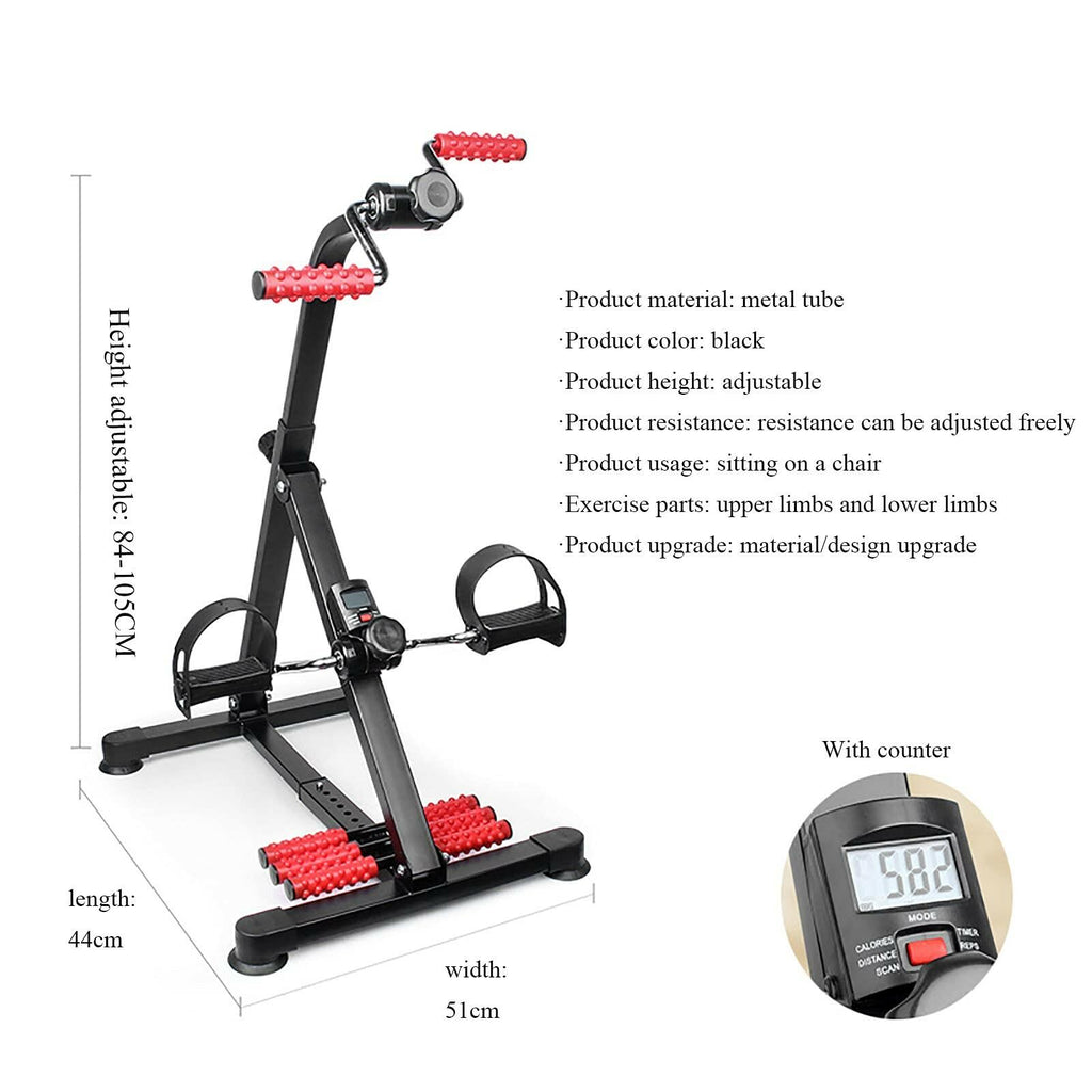 Portable Pedal Exercise Electric Pedal Rehabilitation Bicycle, Upper and Lower