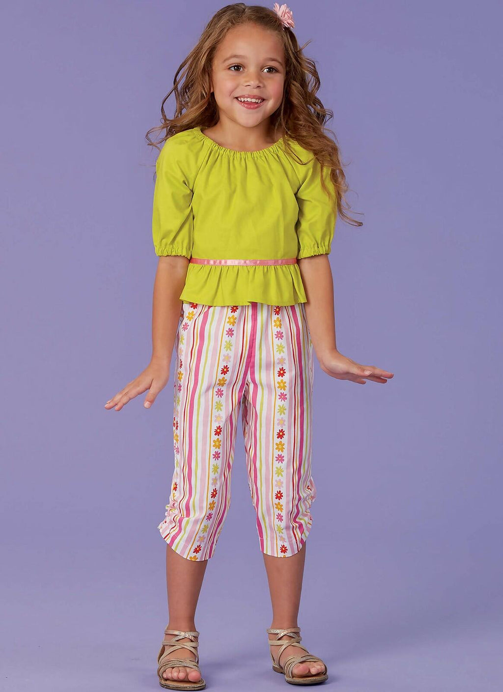 KWIK-SEW PATTERNS Kwik Girl's Shirt and Pants and 18" Doll Dress Sewing Patterns