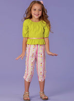 KWIK-SEW PATTERNS Kwik Girl's Shirt and Pants and 18" Doll Dress Sewing Patterns
