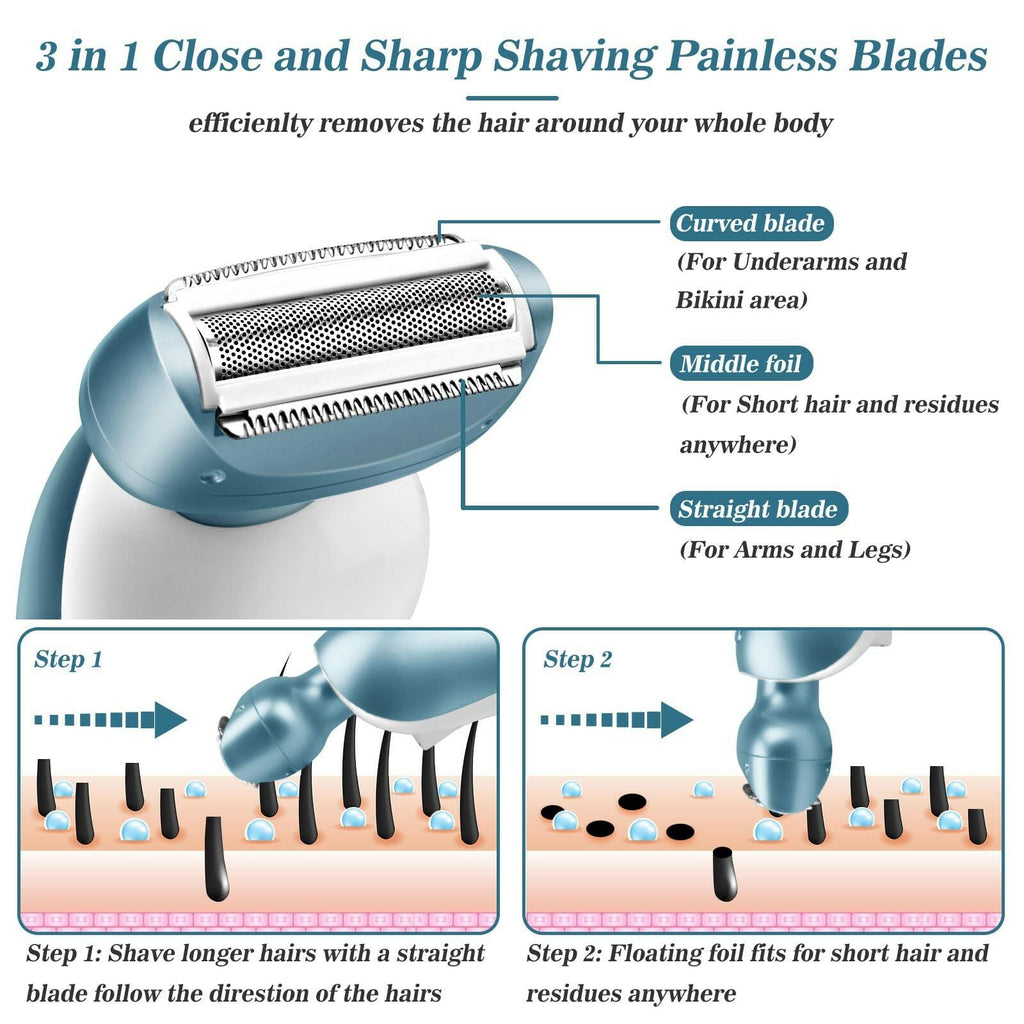 Electric Razors for Women for Legs Bikini Trimmer Electric Shaver for Women