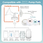 Maymom Pump Part Compatible with Spectra S1/S2 Pumps; Incl 27mm Wide Mouth