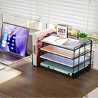 gianotter 4-Tier Paper Organizer With Magazine Holder, Desk Organizers and