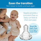 4 Pack Dr. Brown's Natural Flow Anti-Colic Options+ Narrow Baby Bottle, 4 oz/120
