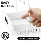 Simple Houseware Expandable Pan Organizer Rack, 10 Adjustable Compartments,