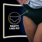 13 Count Always ZZZ Overnight Disposable Period Underwear for Women, Large, 360°