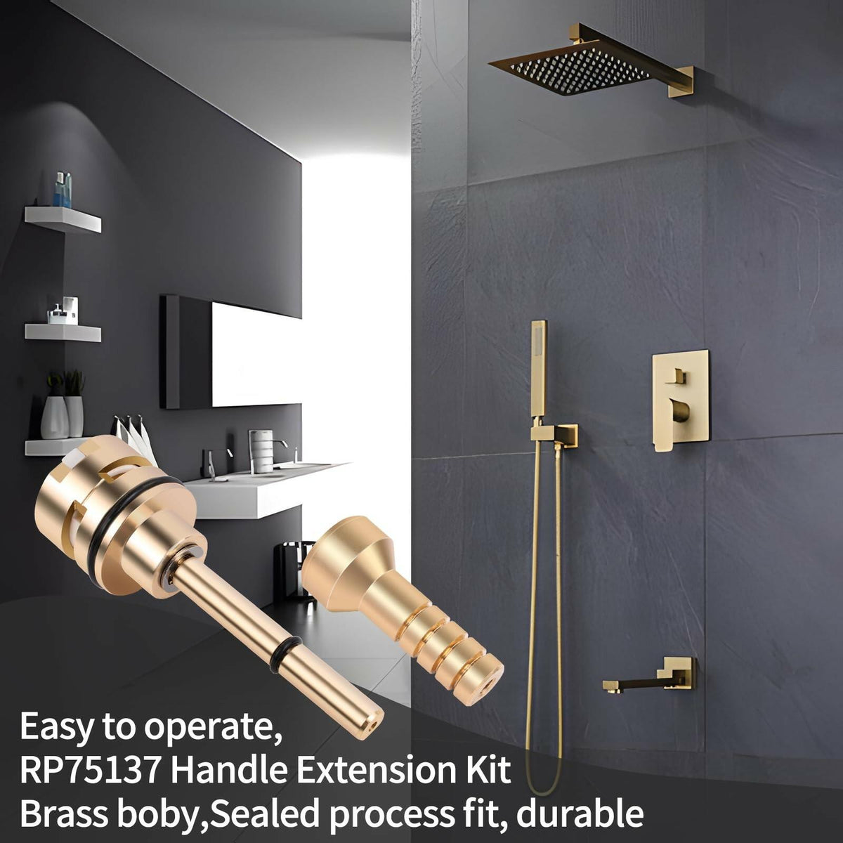 RP71718 3-Function Non-Shared Diverter Cartridge Compatible With RP71718