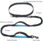 iYoShop Retractable Hands Free Dog Leash - Dual Handle Bungee Waist Leash for