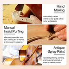 Vetimobato 4/4 Full Size Violin Set Solid Maple Spruce Complete Kit Case Bow