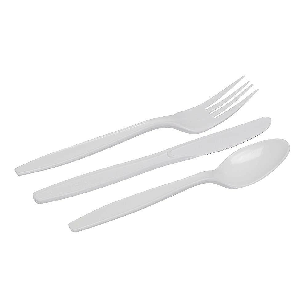 168 Pieces Combo Pack Tray w/Plastic Forks Knives Spoons WE