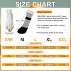 BEAUTYZOO Waterproof Dog Socks to Prevent Licking Paws, Christmas Dog Socks for