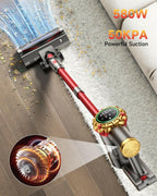 AIPOWAY Cordless Vacuum Cleaner 580W 50Kpa Vacuum Cleaners for Home, 65 Mins