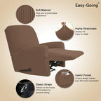Easy-Going Recliner Stretch Sofa Slipcover Sofa Cover 4-Pieces Furniture