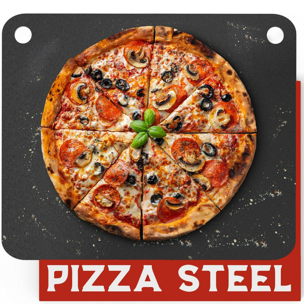 Primica Pizza Steel XL for Oven & Grill,16"x13.4", The Ultimate Crust Game