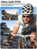 Magnetic Phone Holder Neck Mount: Hands Free Chest Stand with Fixed Strap for