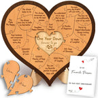 Stofinity 1 Year Anniversary Wood Gifts for Him Boyfriend - One Year Anniversary
