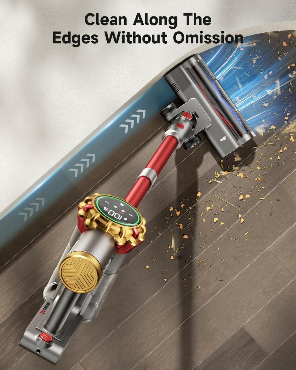 AIPOWAY Cordless Vacuum Cleaner 580W 50Kpa Vacuum Cleaners for Home, 65 Mins