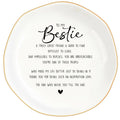 Bestie Gifts for Women Friendship, Jewelry Dish Trinket Tray, Gifts for Friends