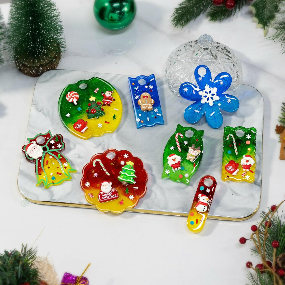 LET'S RESIN Name Plates Resin Molds for 20oz/30oz & 40oz Lid, 16 Cavities 2Pcs