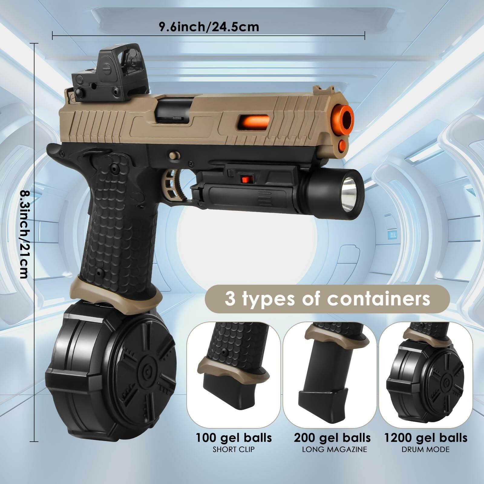 Gel Toys X5,Upgrade Version for X2 Full Auto Gel Toys with Goggles and Drum,for