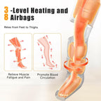 Leg Massager with Heat and Compression, Foot and Full Leg Massager for