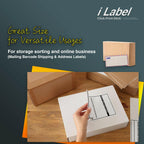 100 Sheets 24UP 1.5" x 1.5" Square Labels for Laser & Inkjet Printers ,2400