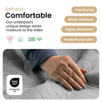 4 Pack IMPROVIA Washable Underpads Heavy Absorbency Reusable Incontinence Pads