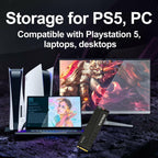 Ediloca 1TB PS5 SSD Heatsink PCIe Gen4 NVMe 7400MB/s DRAM EN855