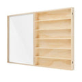 19.7 x 26.5 inch 6 Tiers Wooden Display Case Wall Mount Miniature Display Case