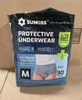 28 Ct SUNKISS Medium Incontinence Underwear for Men,Daytime Disposable Adult