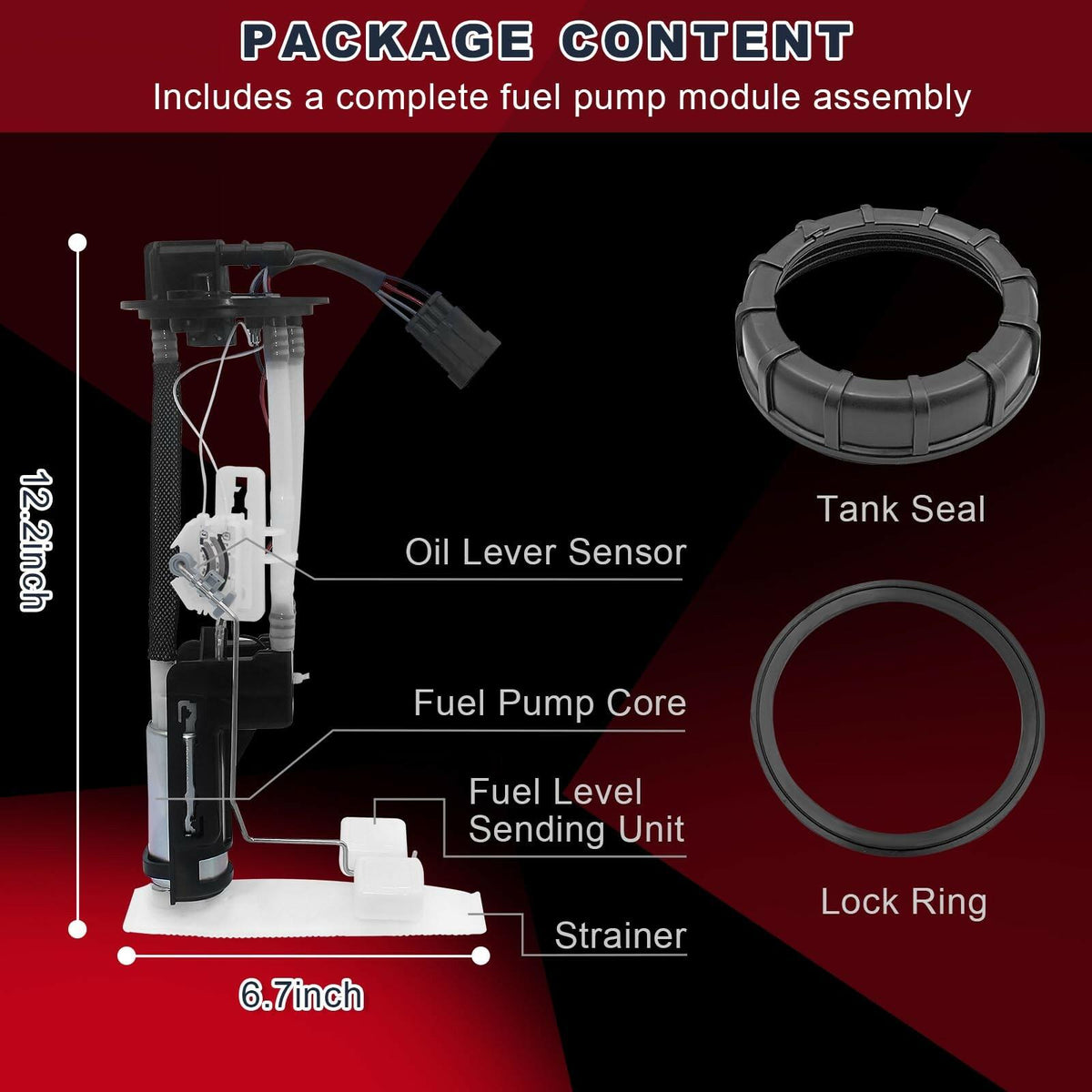 471008 2208126 Fuel Pump Assembly Compatible With Polaris Sportsman 450 570