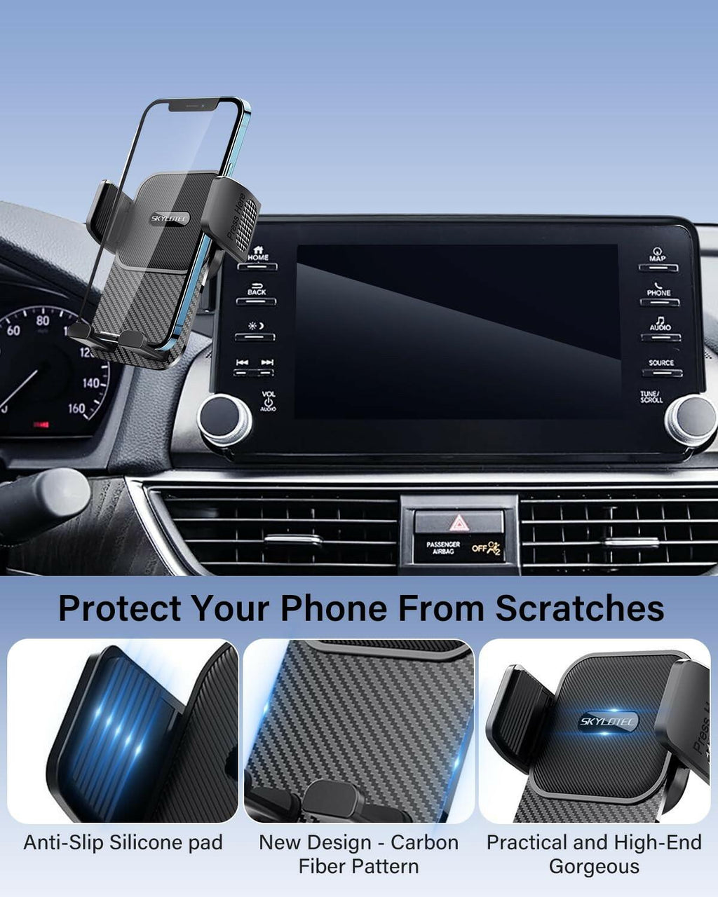 SKYLOTEC Car Phone Holder for BMW X3 X4 2022 2023 2024 Accessories 12.3-Inch