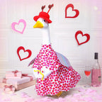Cutecrop Valentine Porch Goose Outfits for 23" High Cement or Plastic Patriotic