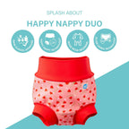 Splash About Happy Nappy Duo, Strawberry Field, 3-6 Months medium