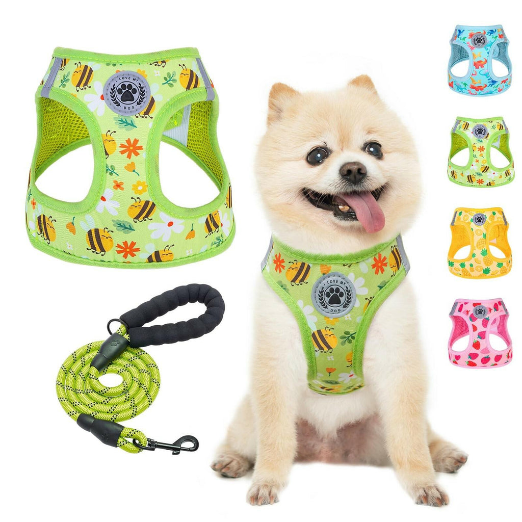 BEAUTYZOO Step in Dog Harness and Leash Set,Reflective Dog Harness No Pull No