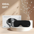 Black HuBDIC HubiCare Eye Massager with Heat, Vibration, and Music Helps Relieve