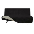 Easy-Going Futon Sofa Slipcover - Reversible Armless Couch Cover - Water