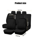 TNAIYH Car Seat Cover Full Set, Fashion Soft Sponge Vehicle Front and Rear Split