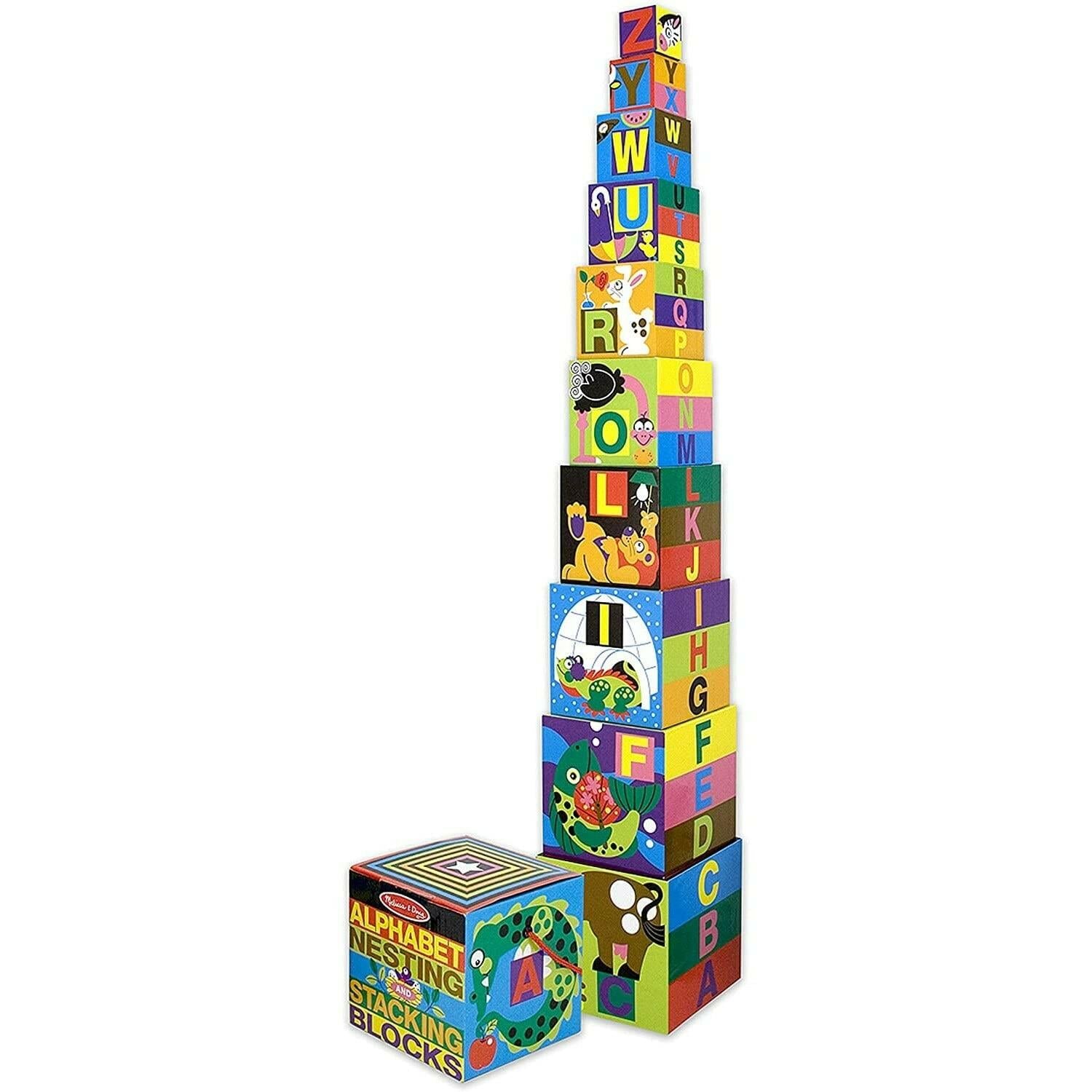 Melissa & Doug Alphabet Nesting and Stacking Blocks - as seen in Baby Einstein