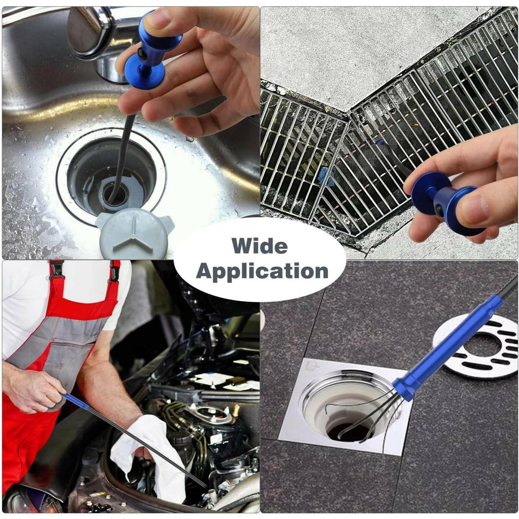Housolution Grabber Tool Magnetic Four-claw Picker, Bendable Hose Reacher Pickup