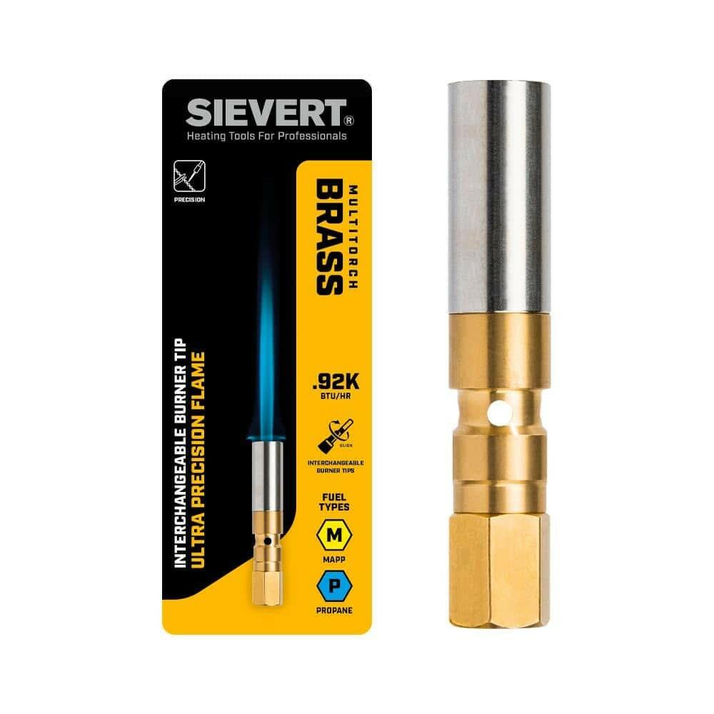 SIEVERT Multi-Torch Brass Interchangeable Ultra Precision Burner Tip (Fuel Not