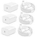 3 Pack AISNI Fast Charger Block Compatible with iPhone 17 16 15 Charger Fast