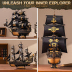 ROKR 3D Wooden Puzzle Seahorse Barque Model Kit Gift Adults Teen