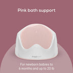 Angelcare Baby Bath Support (Pink)  Ideal for Babies Less than 6 Months Old