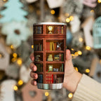 Book Tumbler Library Travel Mug Bookish Gifts For Book Lovers Women Librarian -