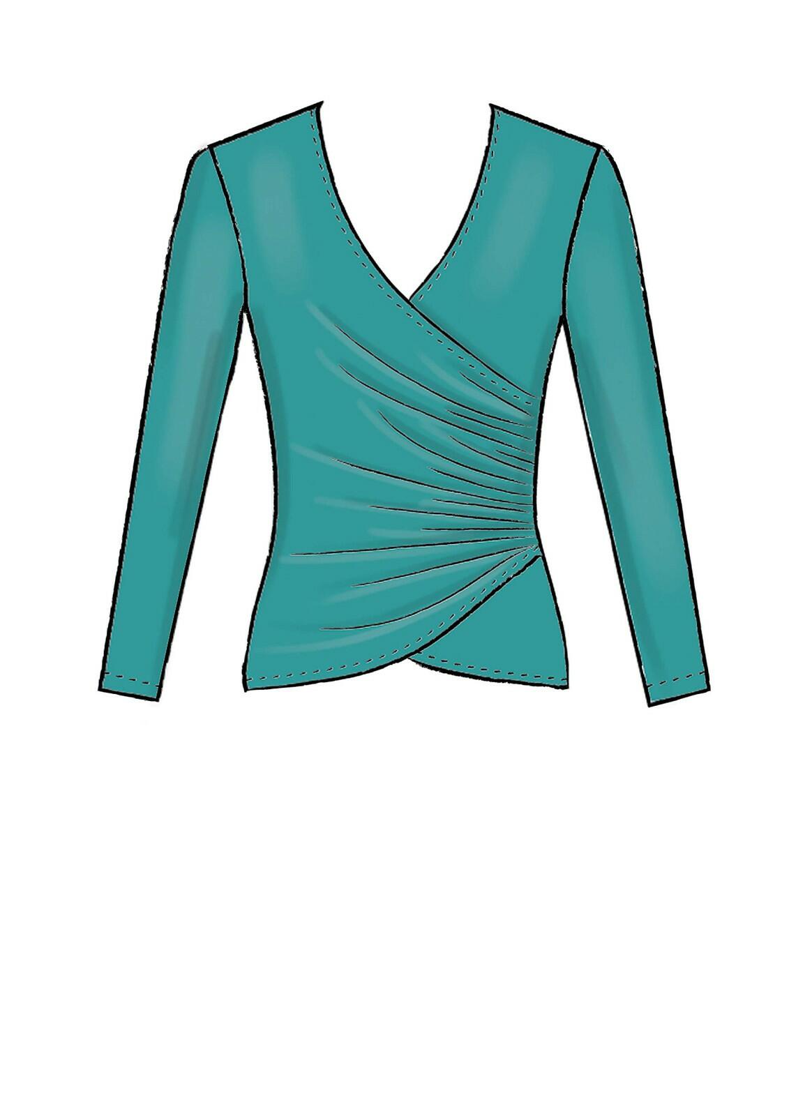 McCall's Sewing Pattern Misses' Tops Size S-M-L-XL, Various Colours