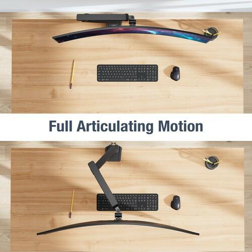 AVLT Single 17"-38" Monitor Arm Desk Top Mount Premium Mechanical Spring Fits Up