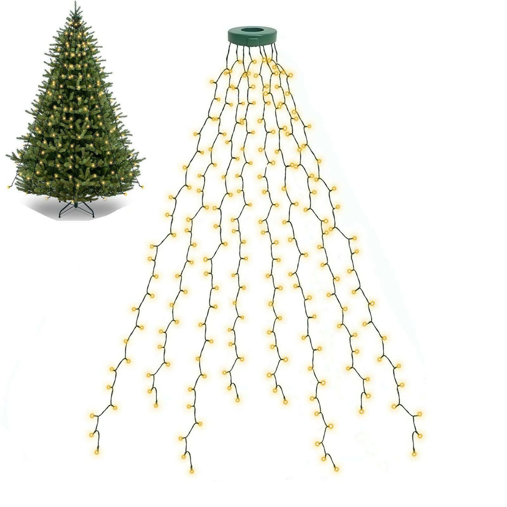 BOLWEO Christmas Tree Lights, 280LED Christmas Lights for Tree 8 Modesfor