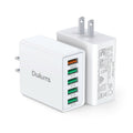 50W USB Wall Charger Block,2Pack 5-Port Charger Fast Charging Block QC 3.0